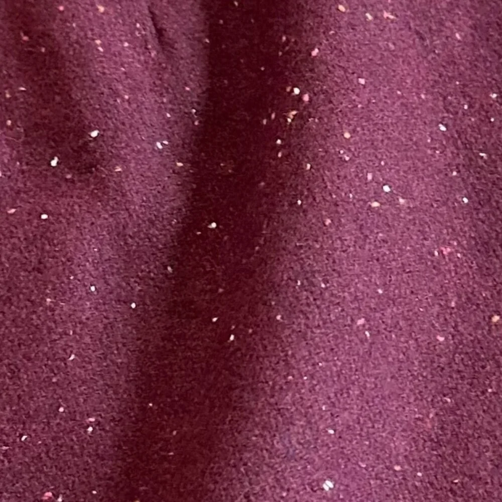 Banana Republic Burgundy Wool Blend Mini Skirt Faux Wrap Festive Fall Size 6 NWT
